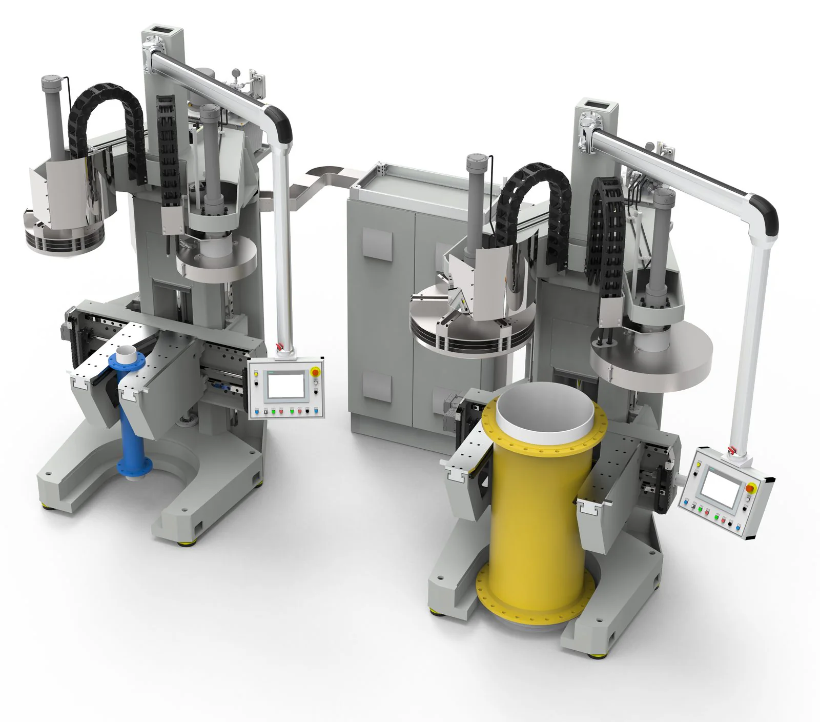 Special machines for lined pipes